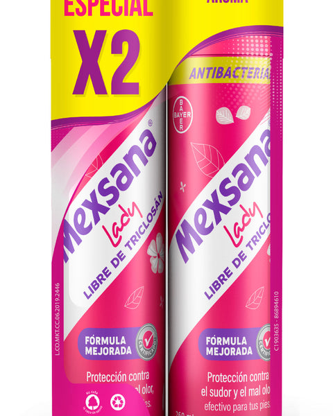 Mexsana® Lady Spray Desodorante Para Pies 2 x 260ml#color_s01-surtido-antibacterial