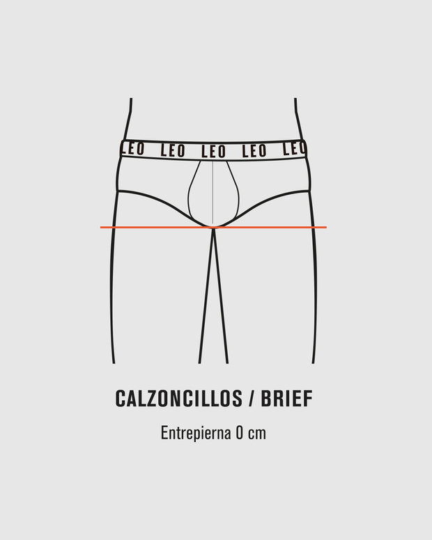 Calzoncillo clásico en algodón con abertura