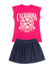 Conjunto niña camiseta + falda#color_316-fucsia-claro