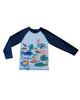 Camiseta Uv de baño manga larga niño Cool & Dry#color_024-azul-marino