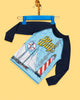 Camiseta uv de baño manga larga niño cool & dry#color_145-estampado-azul-medio