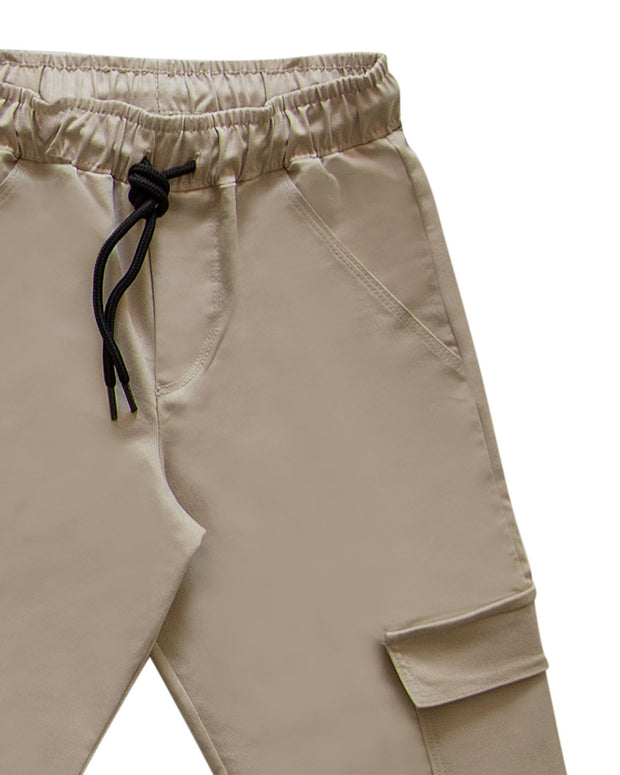 Pantalón cargo en drill niño Cool & Dry#color_147-kaki