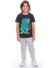 Conjunto niño camiseta + jogger en burda Cool & Dry#color_700-negro