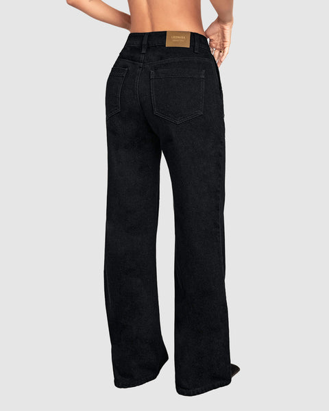 Jean bota recta con ojaletes#color_713-negro