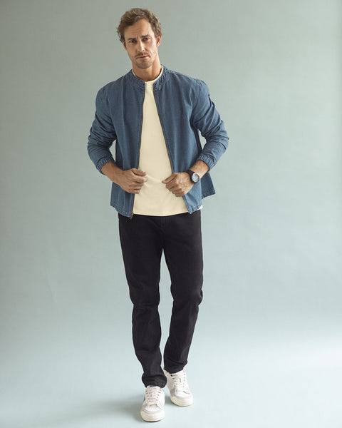 Chaqueta en denim para hombre#color_141-indigo