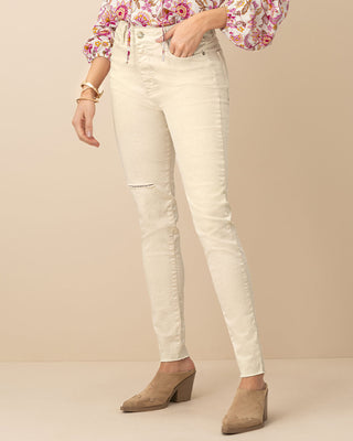 Jeans skinny esenciales para mujer#color_018-marfil