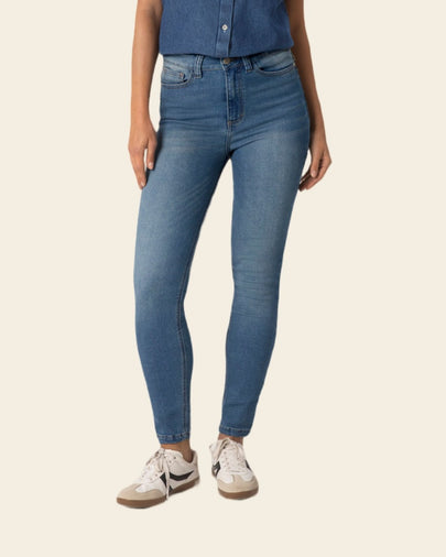 Jeans skinny esenciales para mujer#color_052-azul-medio