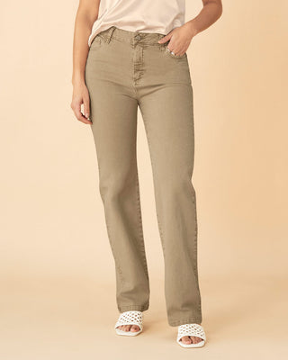 Jean bota recta tiro alto para mujer#color_c54-arena