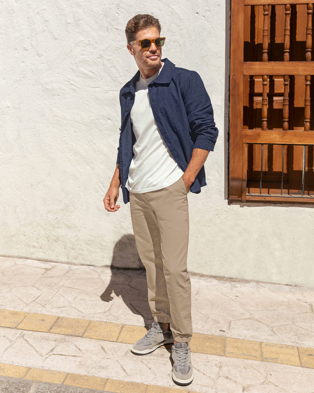 Chaqueta en denim con botones contramarcados