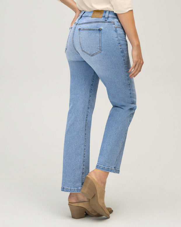 Jean bota recta para mujer