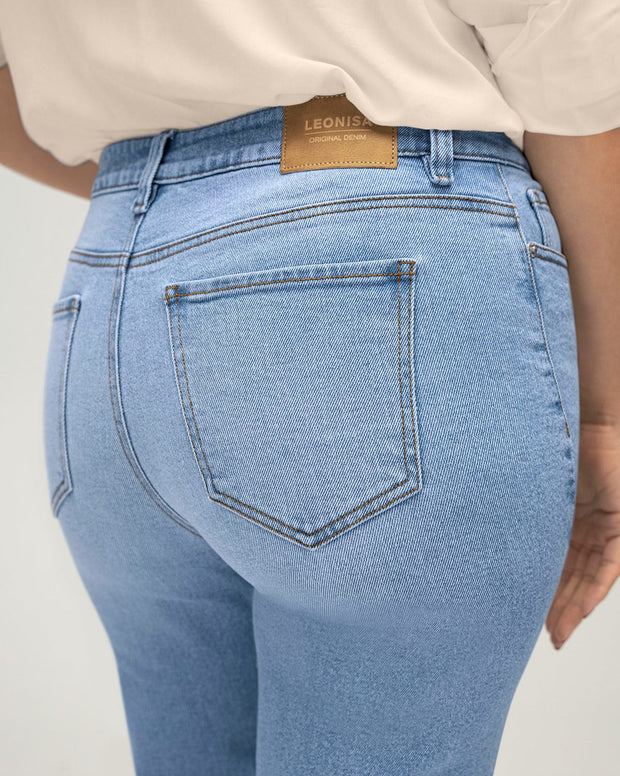 Jean bota recta para mujer