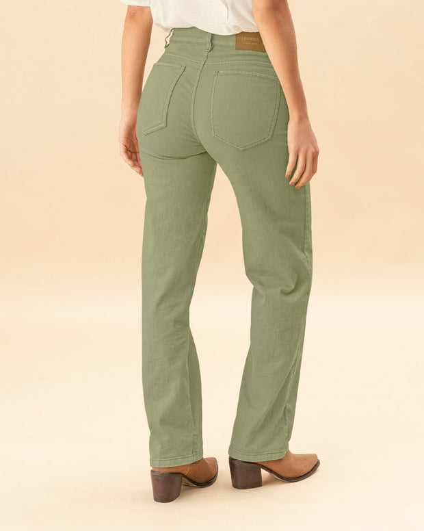 Jean bota recta para mujer