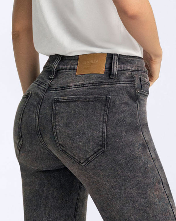 Jean bota recta para mujer
