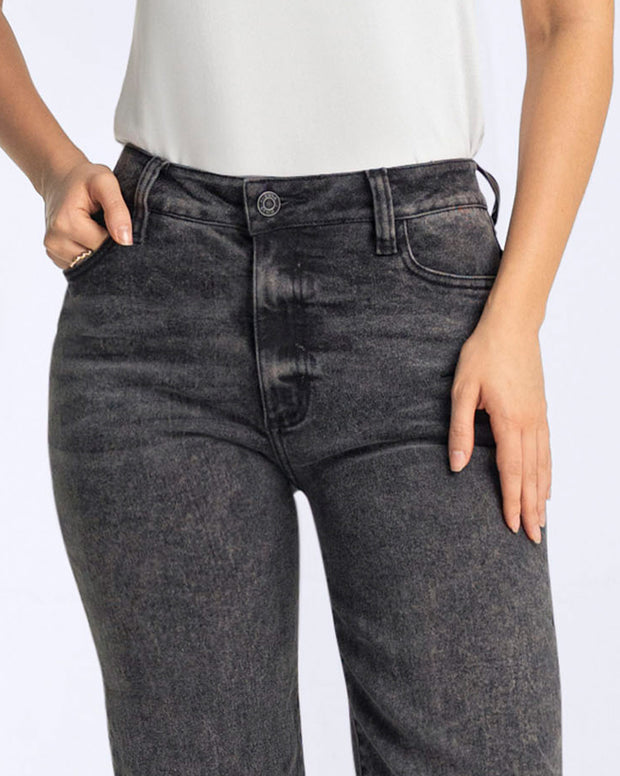 Jean bota recta para mujer