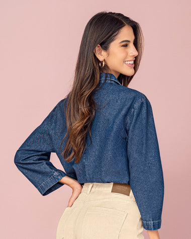 Blusa manga larga en denim#color_024-azul-medio