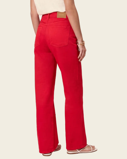 Jean en white denim con estampado#color_c35-rojo-oscuro