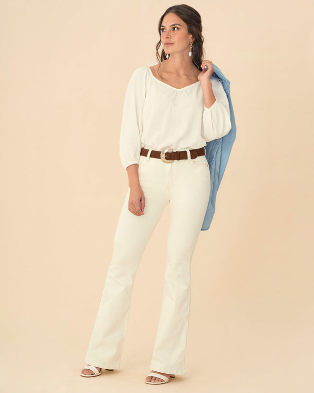 Jean levanta cola bota flare