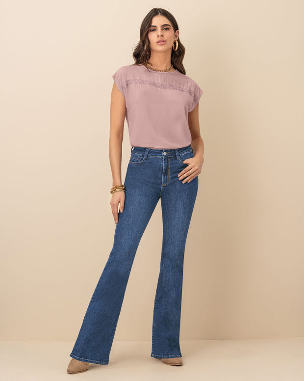 Jean levanta cola bota flare