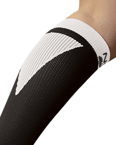 Medias de compresión deportivas unisex 15-20 mmHg NV-X® Sport#color_100-blanco-negro