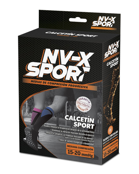 Medias de compresión deportivas unisex 15-20 mmHg NV-X® Sport#color_300-negro-azul