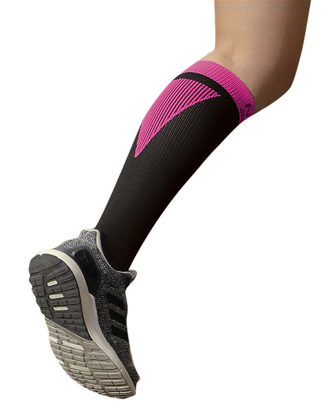 Medias de compresión deportivas unisex 15-20 mmHg NV-X® Sport#color_800-negro-fucsia