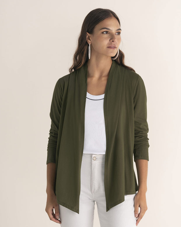 Saquillo manga larga con puños en la misma tela