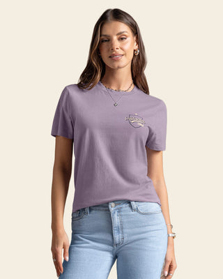 Camiseta manga corta con mensaje en el frente#color_412-lila-claro