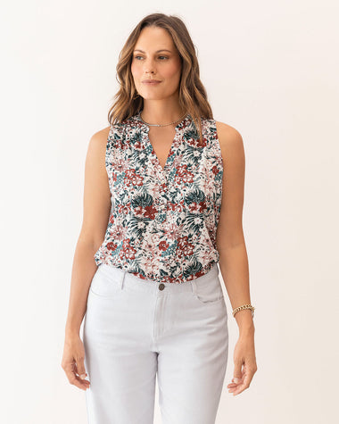 Blusa manga sisa abotonable#color_105-flores