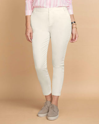 Pantalón skinny de tiro medio con bolsillos delanteros funcionales#color_018-marfil