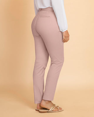Pantalón skinny de tiro medio con bolsillos delanteros funcionales#color_180-palo-de-rosa