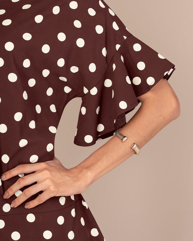 Vestido corto manga corta con boleros
