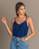 Blusa de tiritas con cuello en v#color_547-azul