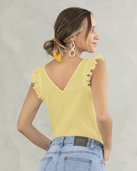 Camiseta manga sisa con bolero#color_128-amarillo