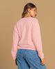Buzo cuello redondo con fajón y puños en rib#color_886-rosa-estampado