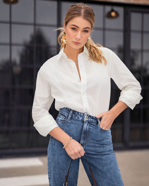 Blusa Camisera Blusa De Mangas Largas Blusa Camisera Weekend Manga