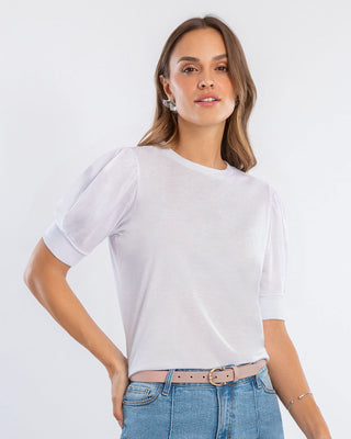 Camiseta manga corta con efecto volumen#color_000-blanco