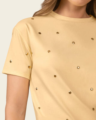 Camiseta manga corta con detalles con brillo#color_c17-amarillo