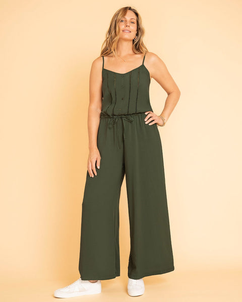 Enterizo largo de tiritas con perilla decorativa#color_601-verde-oliva-claro