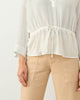 Blusa manga 3/4 con tira para anudar en cintura#color_018-marfil