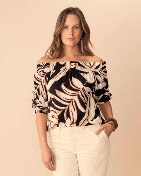 Blusa estampada con cuello bandeja#color_008-hojas