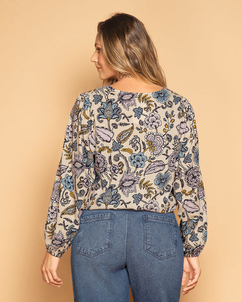 Blusa manga larga estampada para mujer#color_145-estampado-paisley-marfil