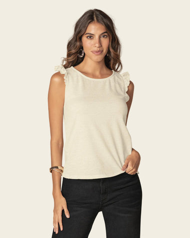 Camiseta manga sisa en tela corrugada#color_000-blanco