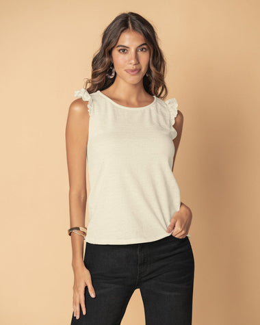 Camiseta manga sisa con detalle de bolero#color_000-blanco