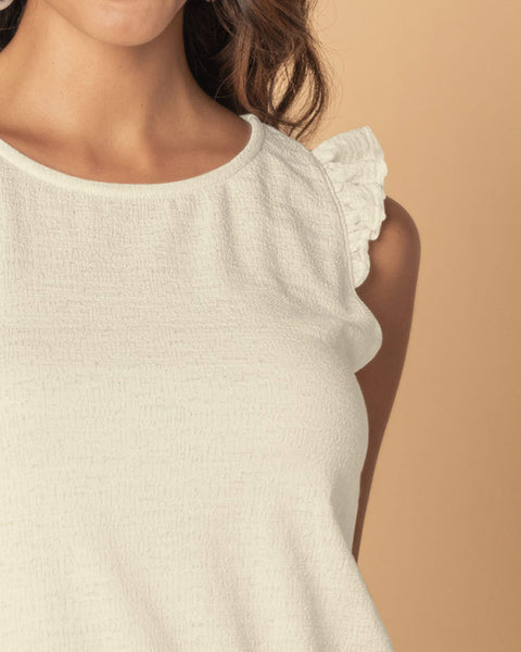 Camiseta manga sisa con detalle de bolero#color_000-blanco