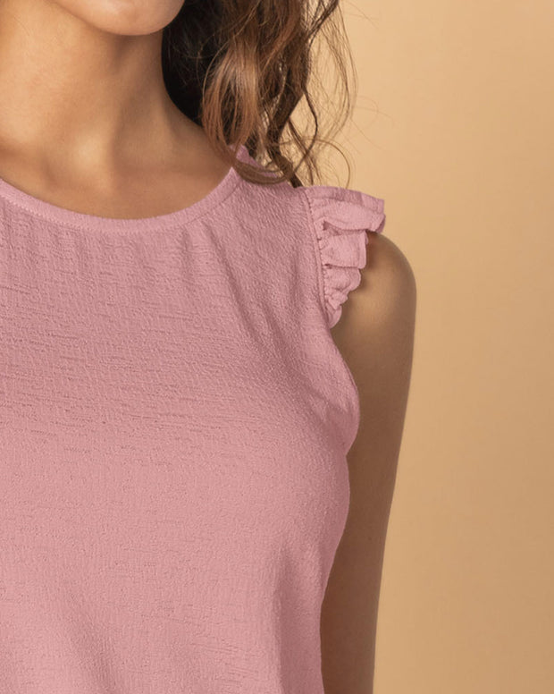 Camiseta manga sisa con detalle de bolero