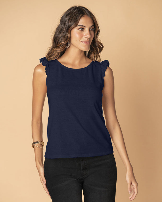Camiseta manga sisa con detalle de bolero