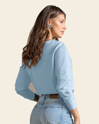 Buzo cuello en V tejido#color_c67-azul-claro