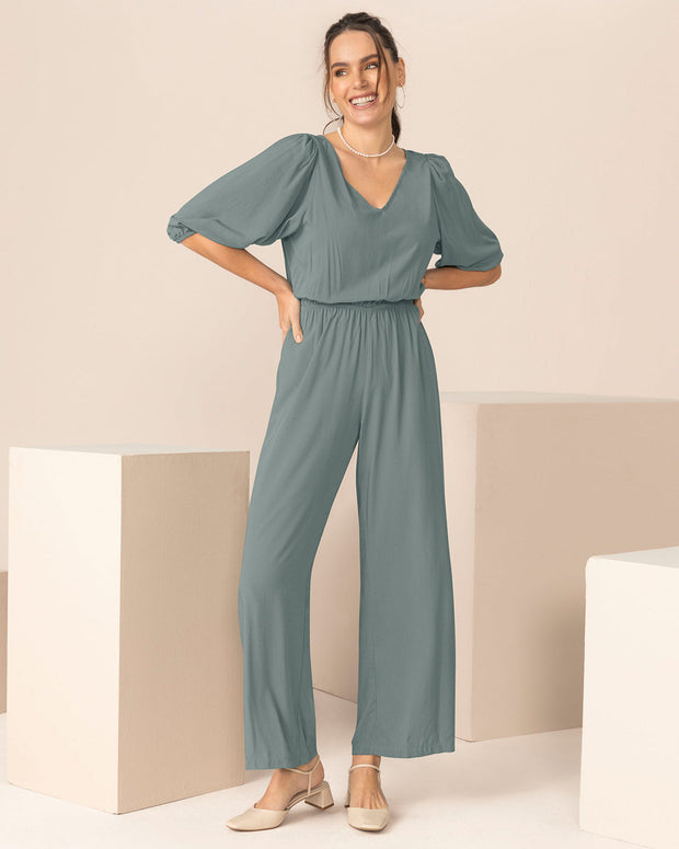 Enterizo largo de mangas con volumen