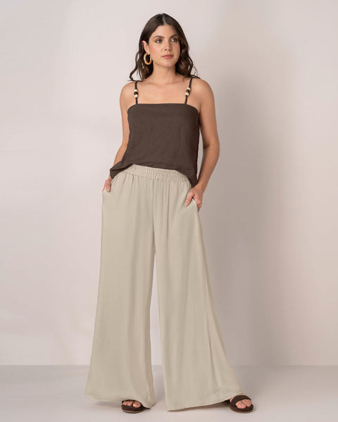Blusa de tiritas con apliques en madera#color_800-cafe-oscuro