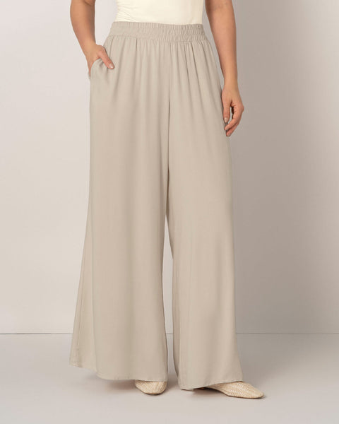 Pantalón de silueta amplia#color_084-arena